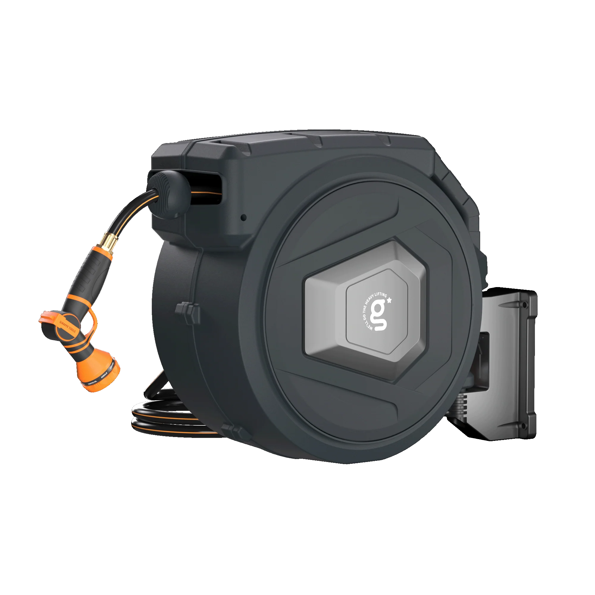 Premium Instant Glide Retractable Garden Hose Reel - Metal Bracket - Image 8