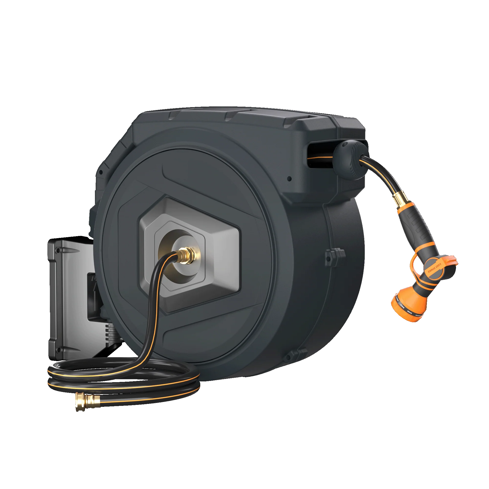 Premium Instant Glide Retractable Garden Hose Reel - Metal Bracket - Image 9