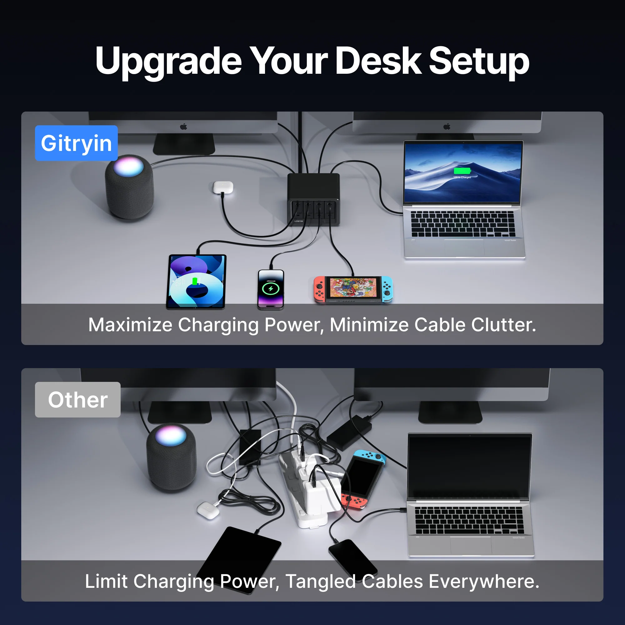 Gitryin Desktop Charging Station 12-in-1 (65W Combo) - Image 16