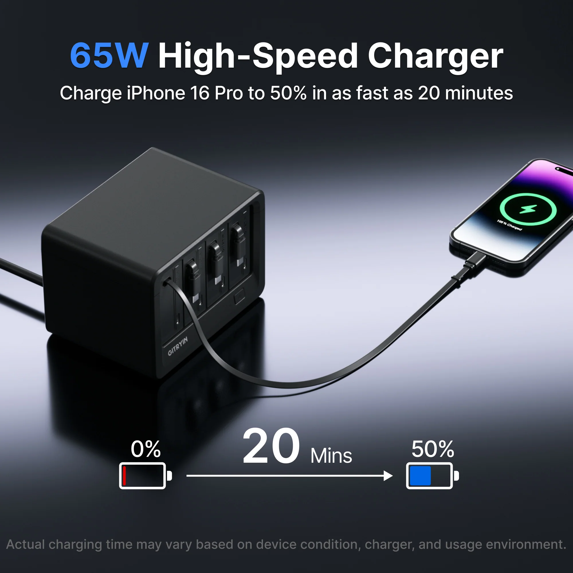 Gitryin Desktop Charging Station 12-in-1 (65W Combo) - Image 20