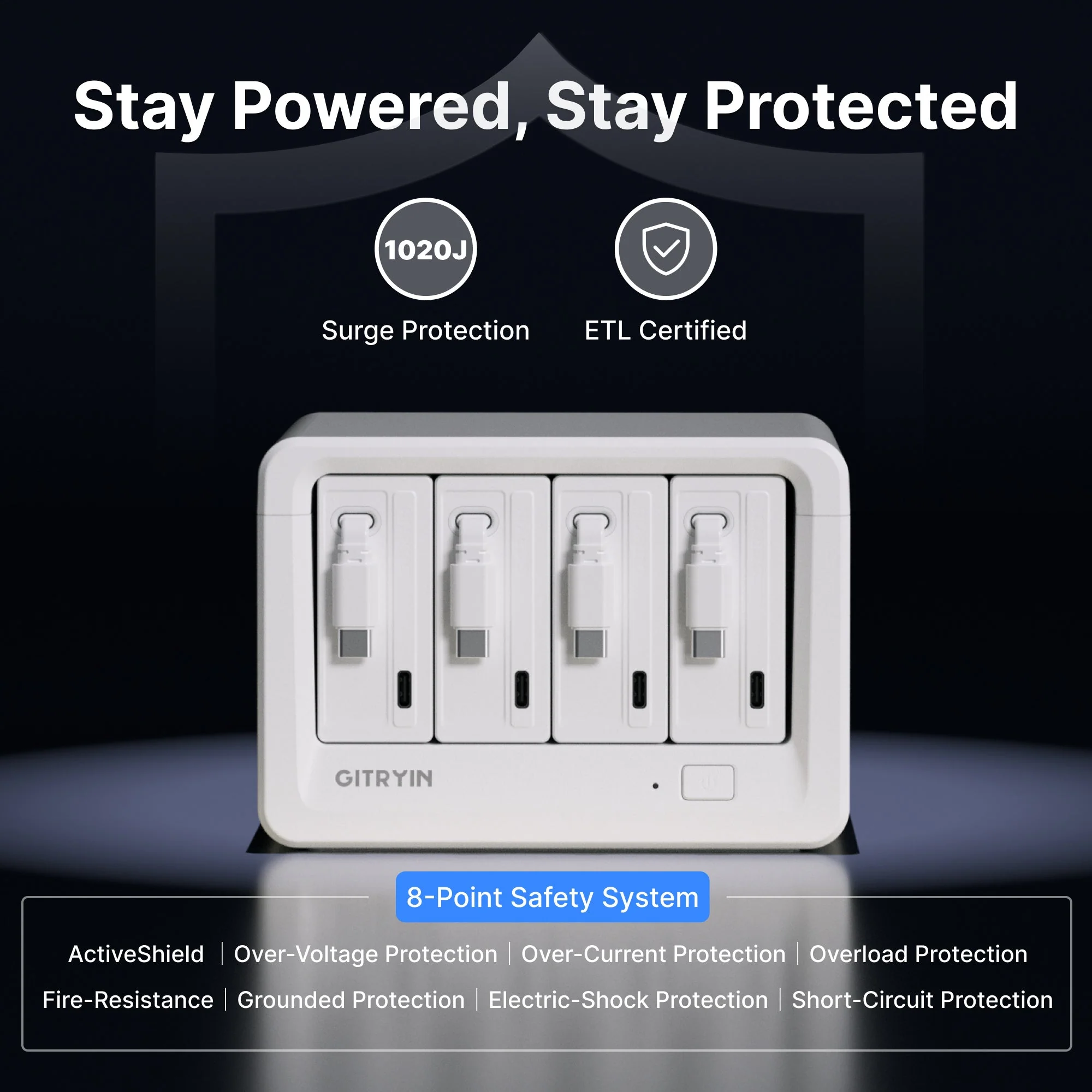 Gitryin Desktop Charging Station 12-in-1 (65W Combo) - Image 7