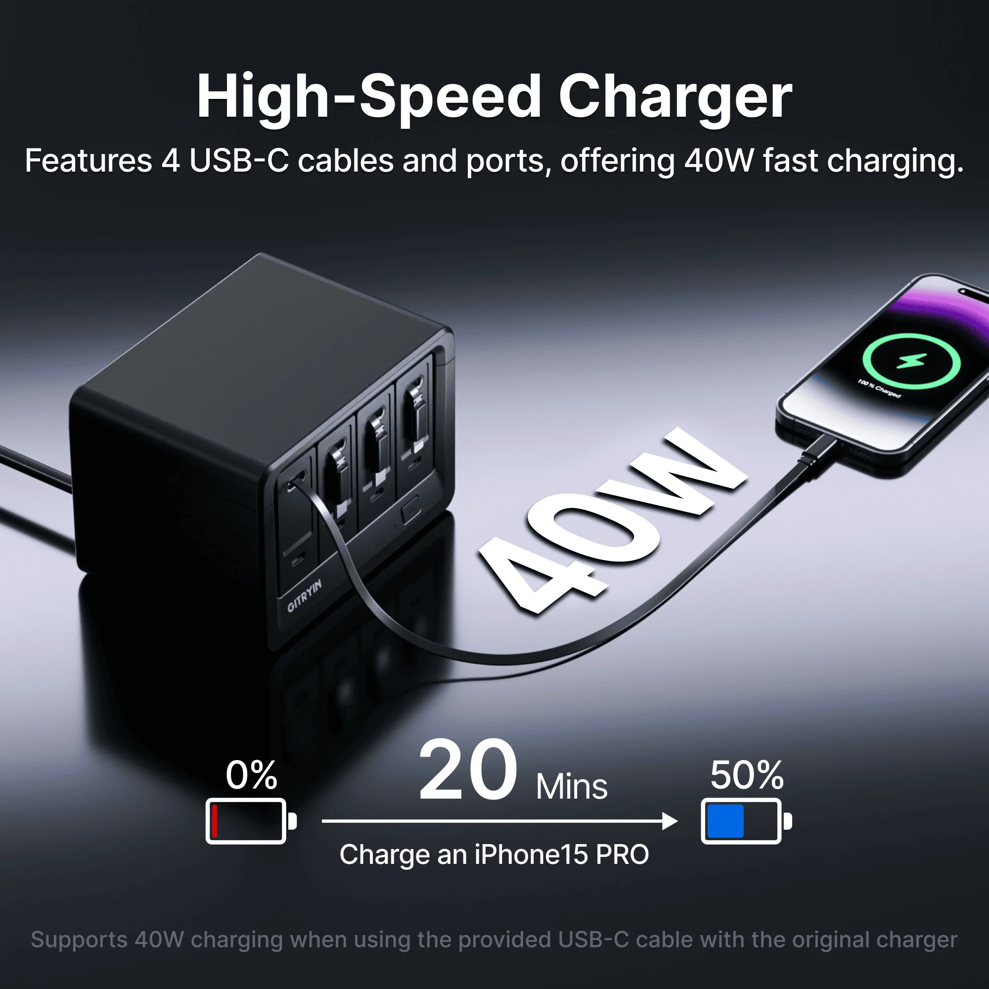 Gitryin Desktop Charging Station 12-in-1  (40W Combo) - Image 5