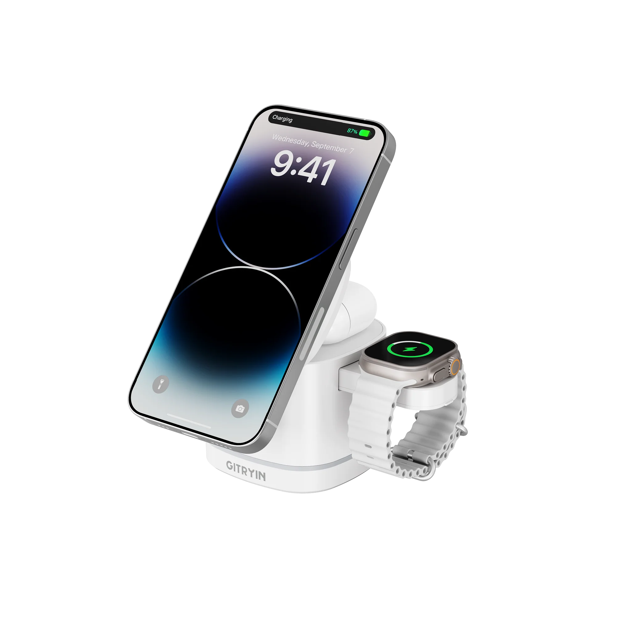 Gitryin Magnetic 3-in-1 Wireless Charging Station for 3C Devices - Image 9