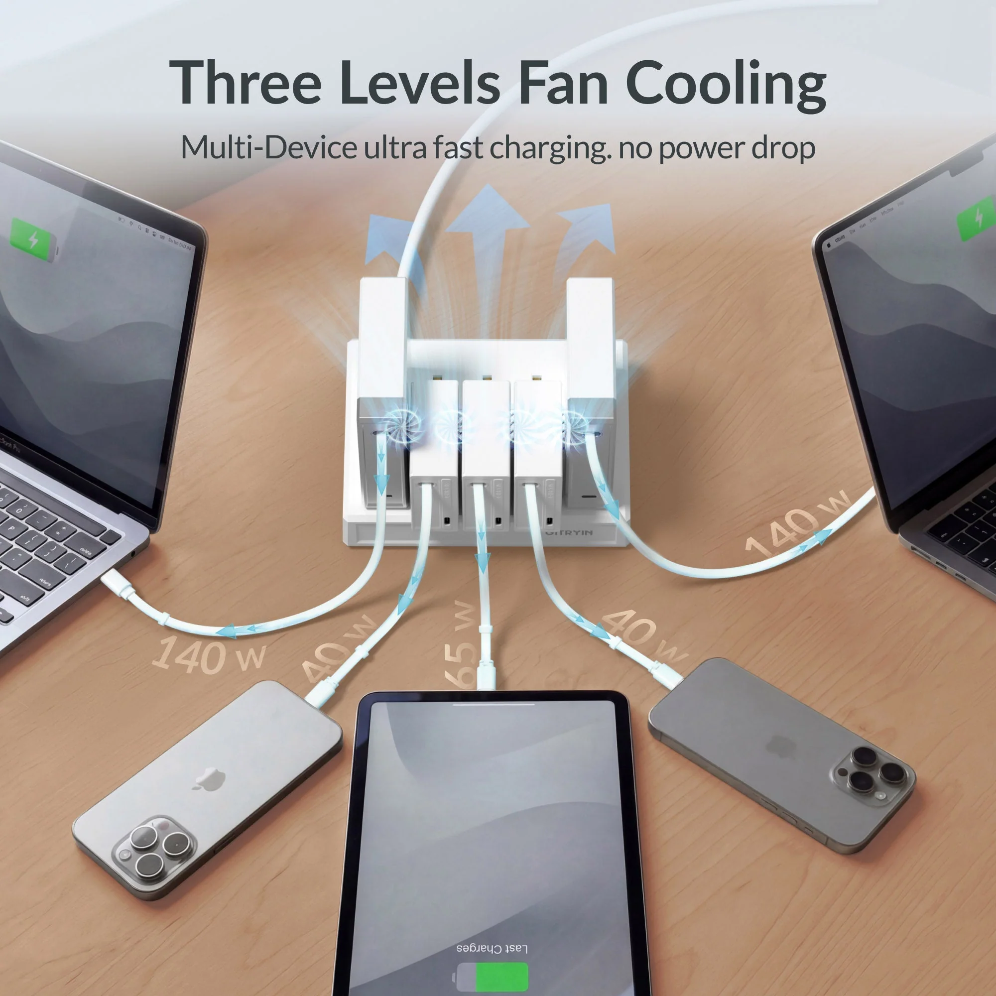 Gitryin Modular Charging Station with Smart Cooling Fan - Image 11