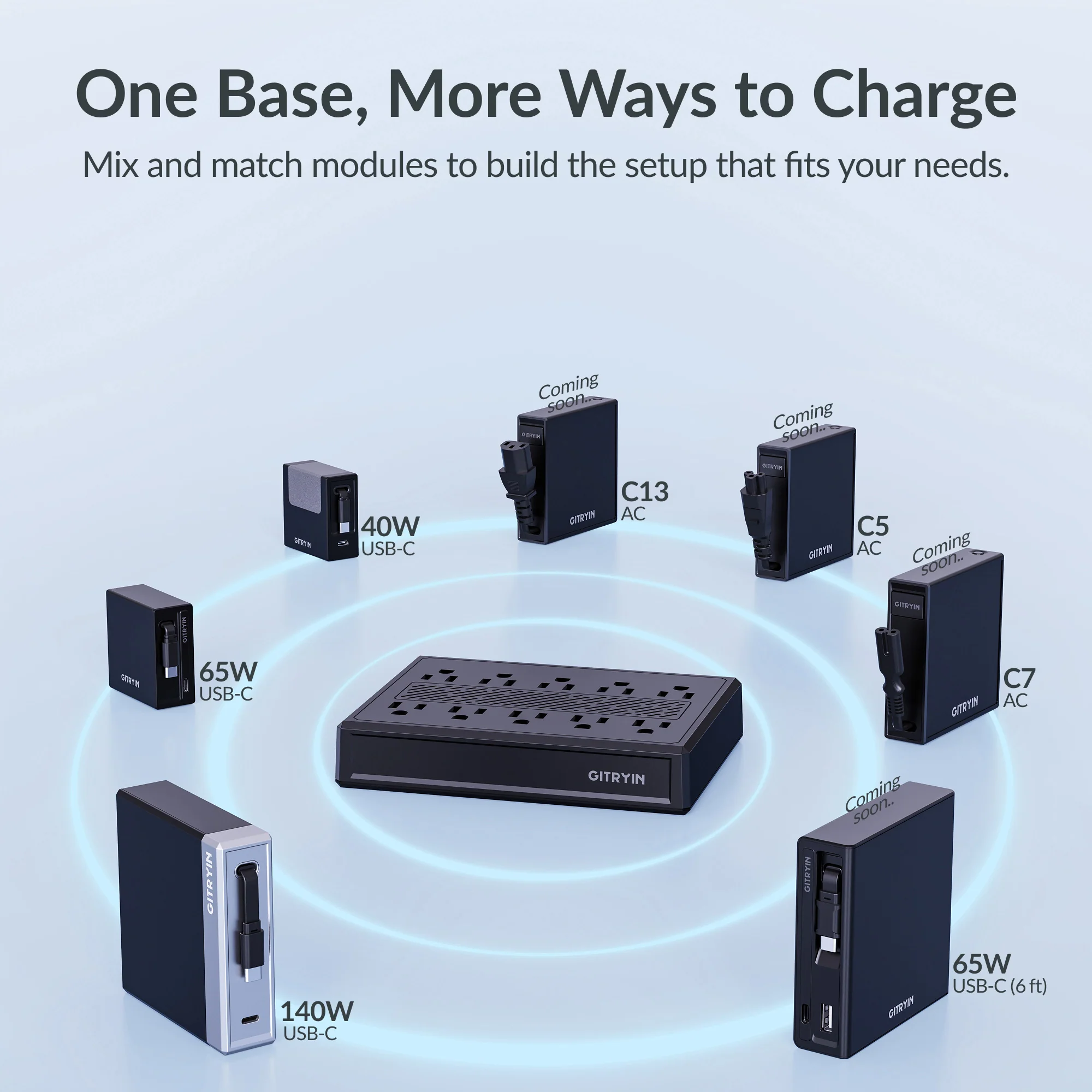 Gitryin Modular Charging Station with Smart Cooling Fan - Image 22