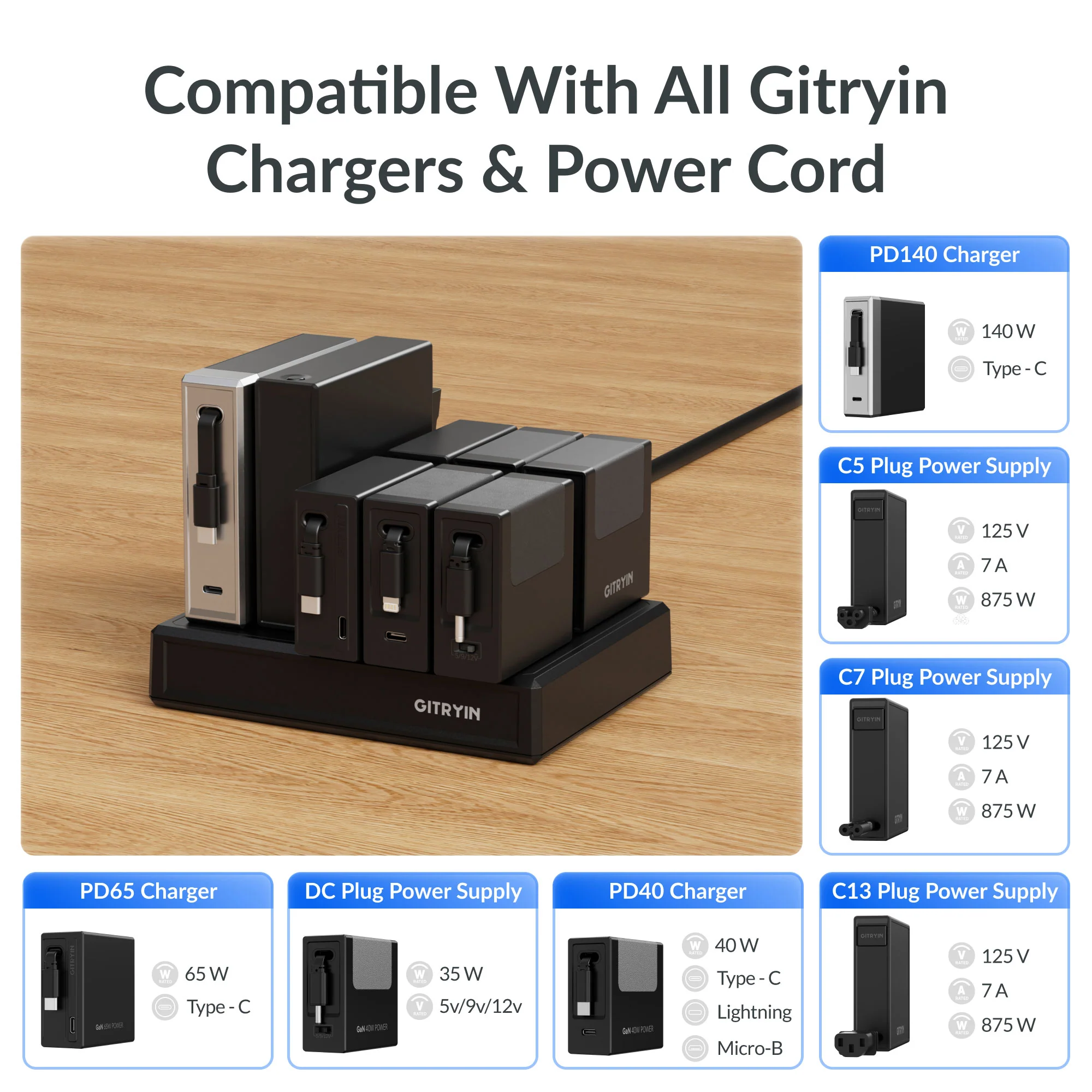 Gitryin Modular Charging Station with Smart Cooling Fan - Image 23