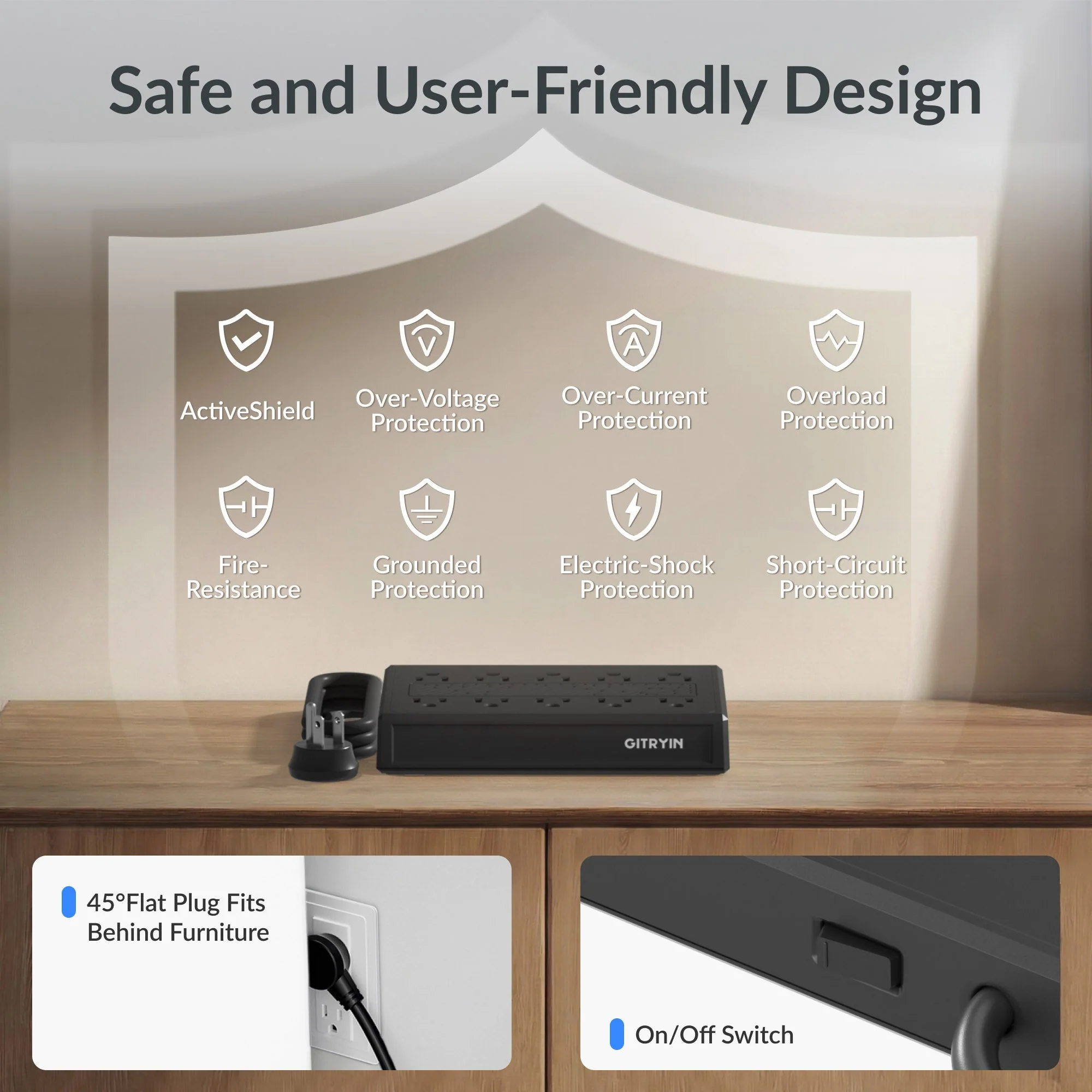 Gitryin Modular Charging Station with Smart Cooling Fan - Image 32