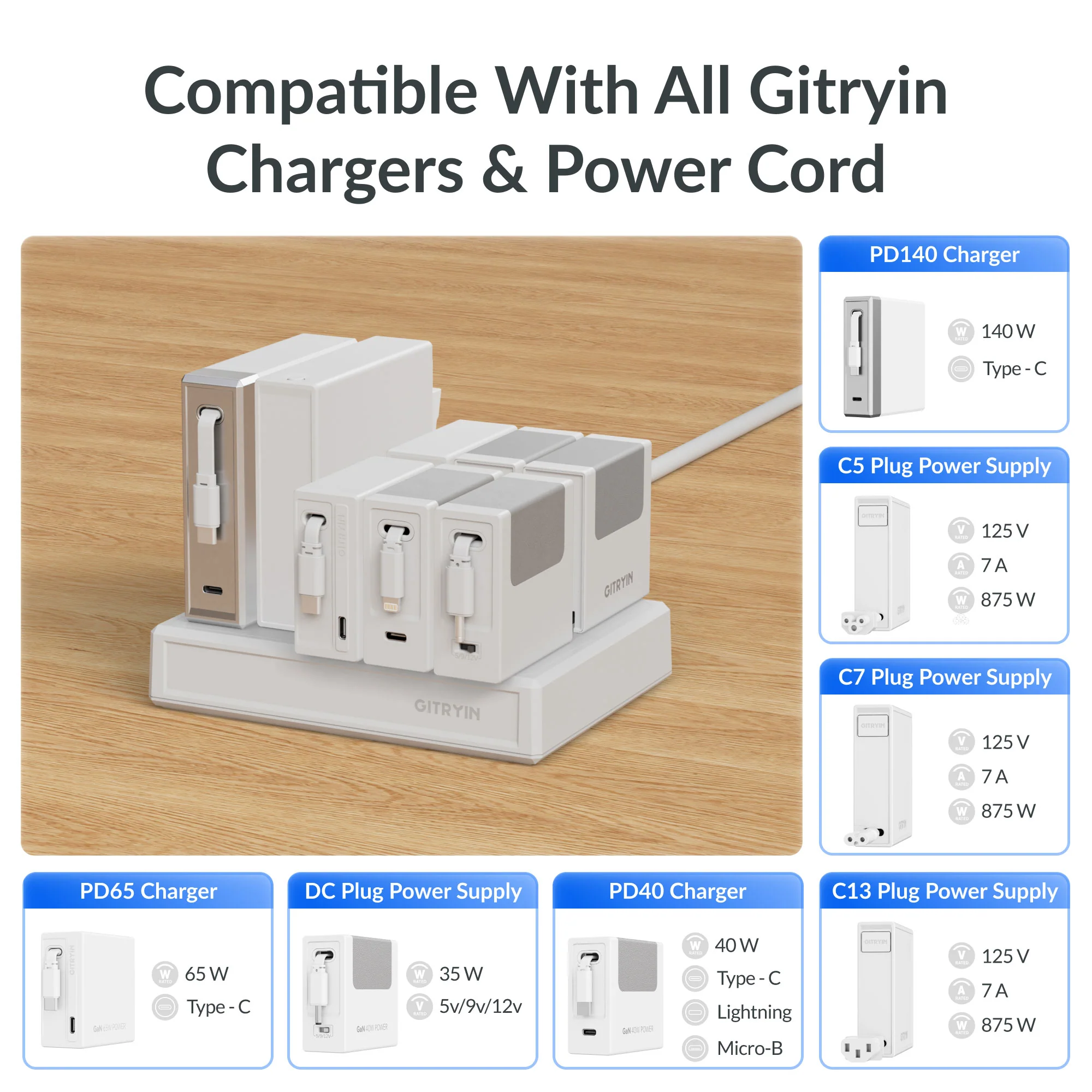 Gitryin Modular Charging Station with Smart Cooling Fan - Image 4