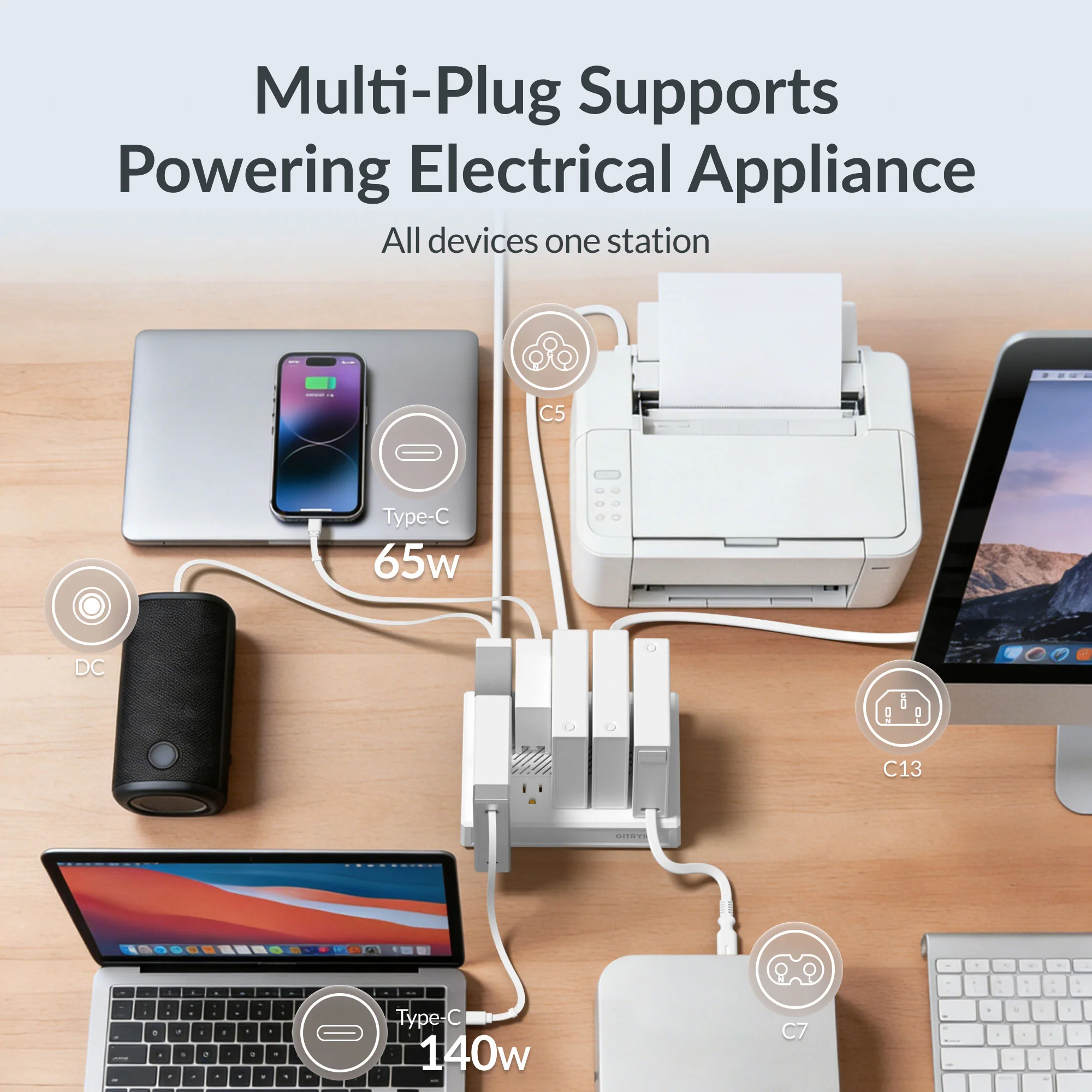 Gitryin Modular Charging Station with Smart Cooling Fan - Image 6