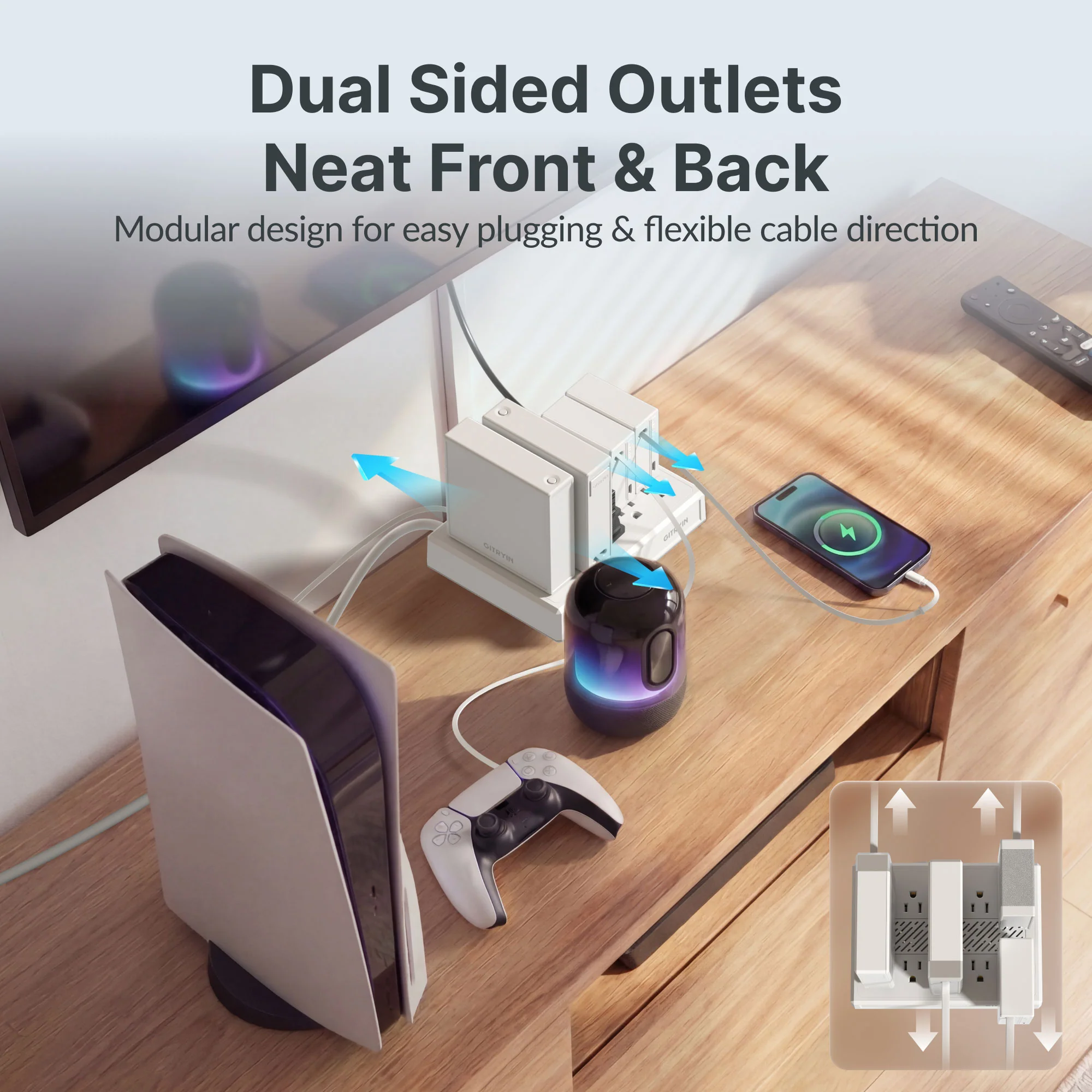 Gitryin Modular Charging Station with Smart Cooling Fan - Image 8