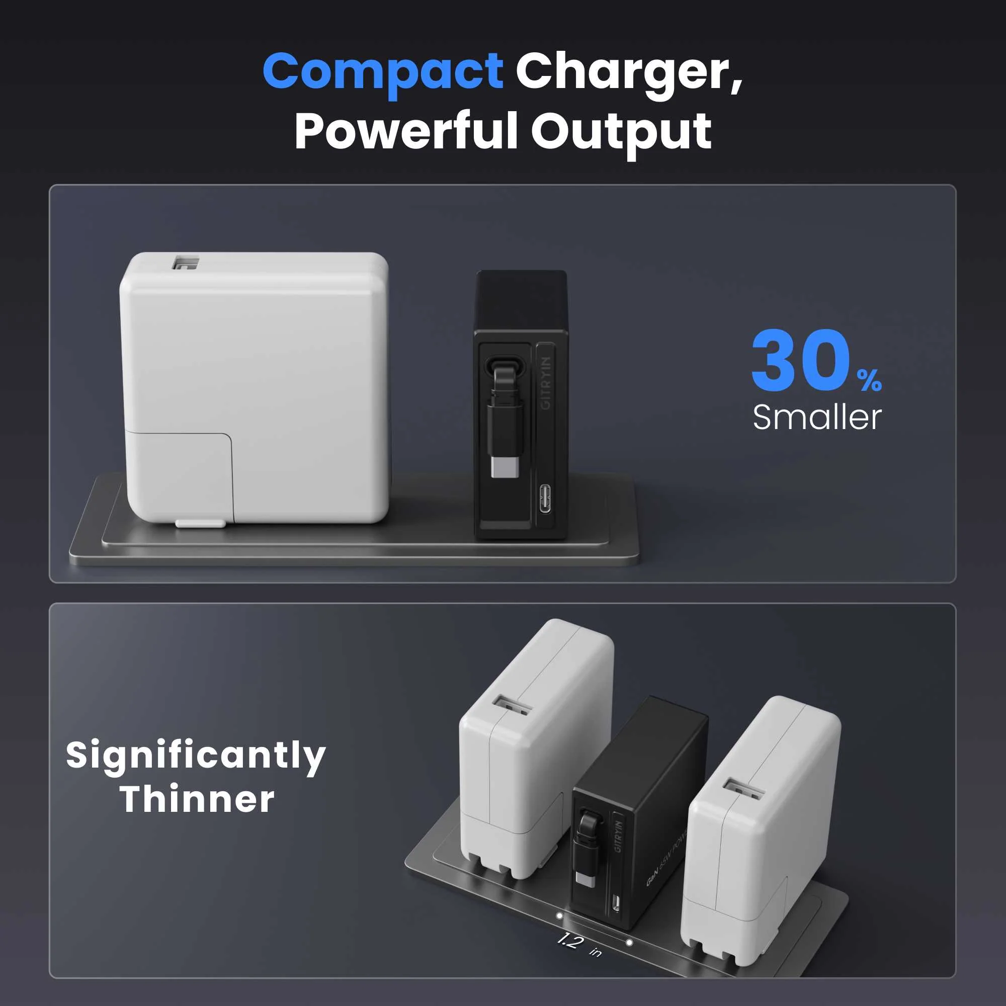 Gitryin Retractable 65W Fast Charger for 3C Devices - Image 17