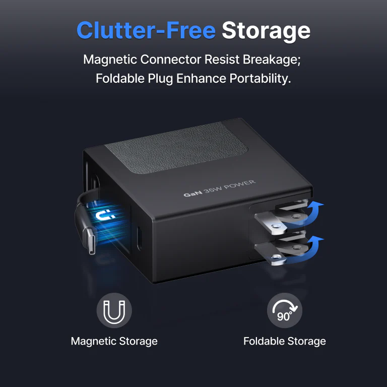 Gitryin Retractable Charger - Black/USB-C Cable - Image 4