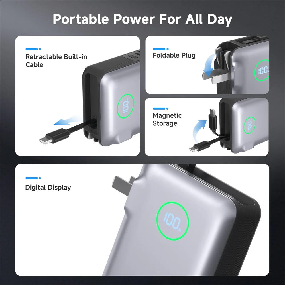 Gitryin Retractable Power Bank for 3C Devices - Image 4