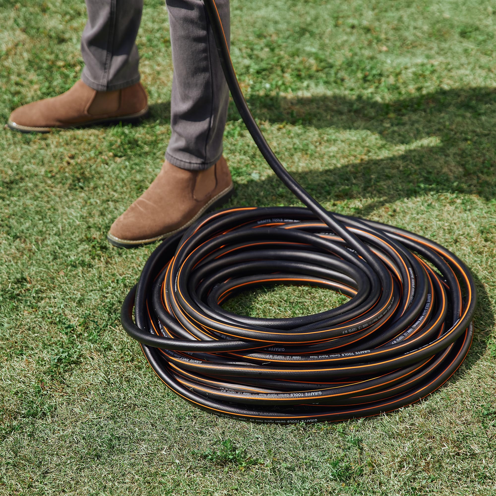 3/4" Hybrid Garden Hose with Swivel Handle 12ft-100t - Image 5