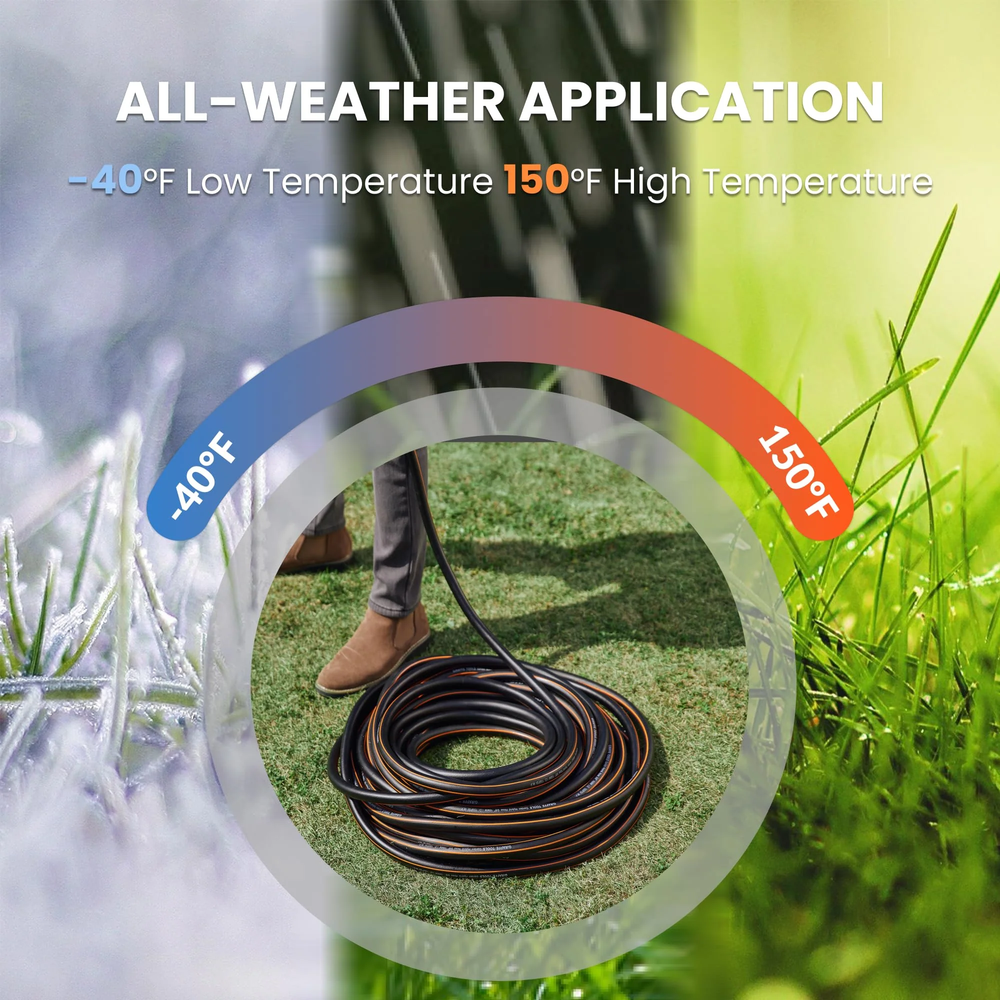 5/8" New Hybrid Garden Hose 10ft-100ft - Image 5