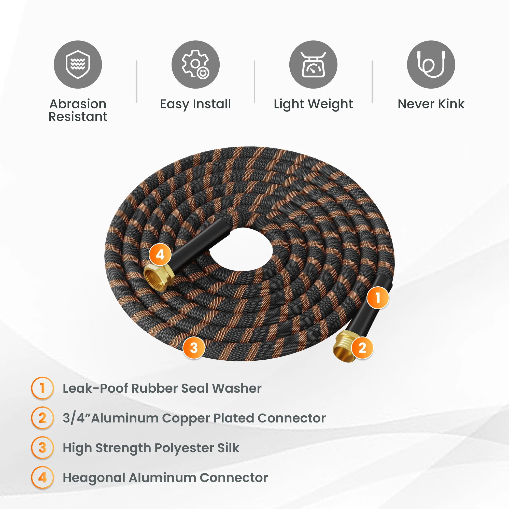 Polyester Fabric Water Hose 25ft-100ft - Image 4