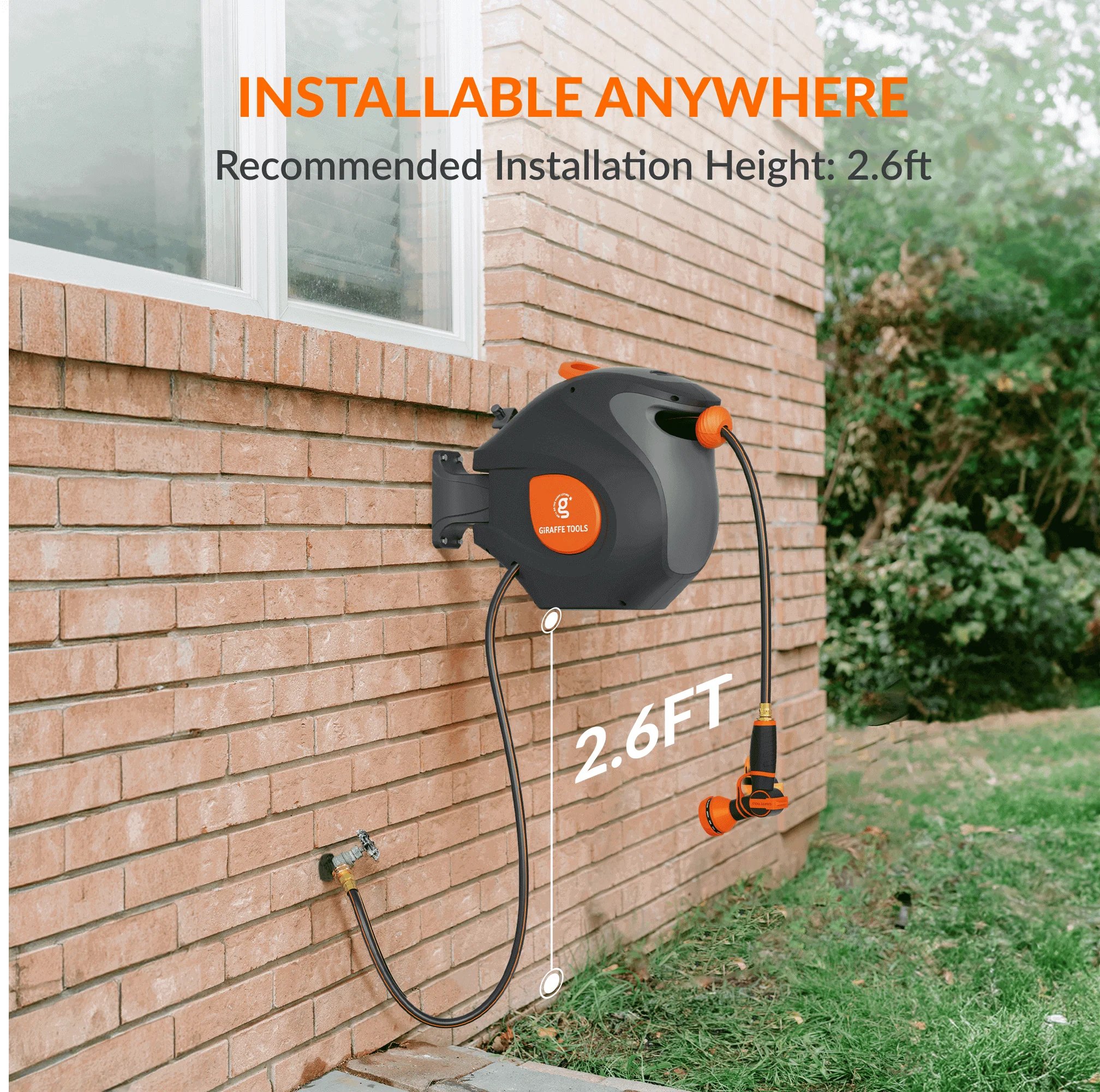 Retractable Garden Hose Reel-1/2in-100ft - Image 5