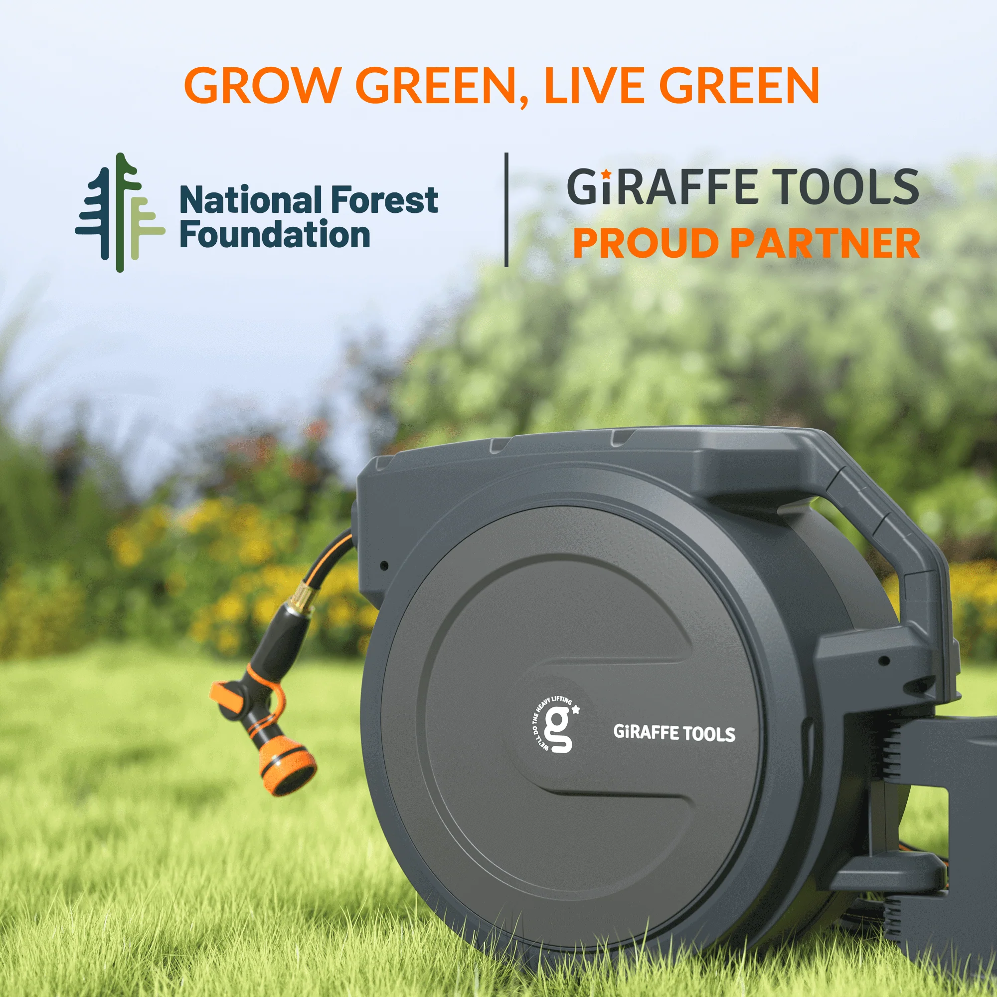 Retractable Garden Hose Reel-1/2in-155ft - Image 12