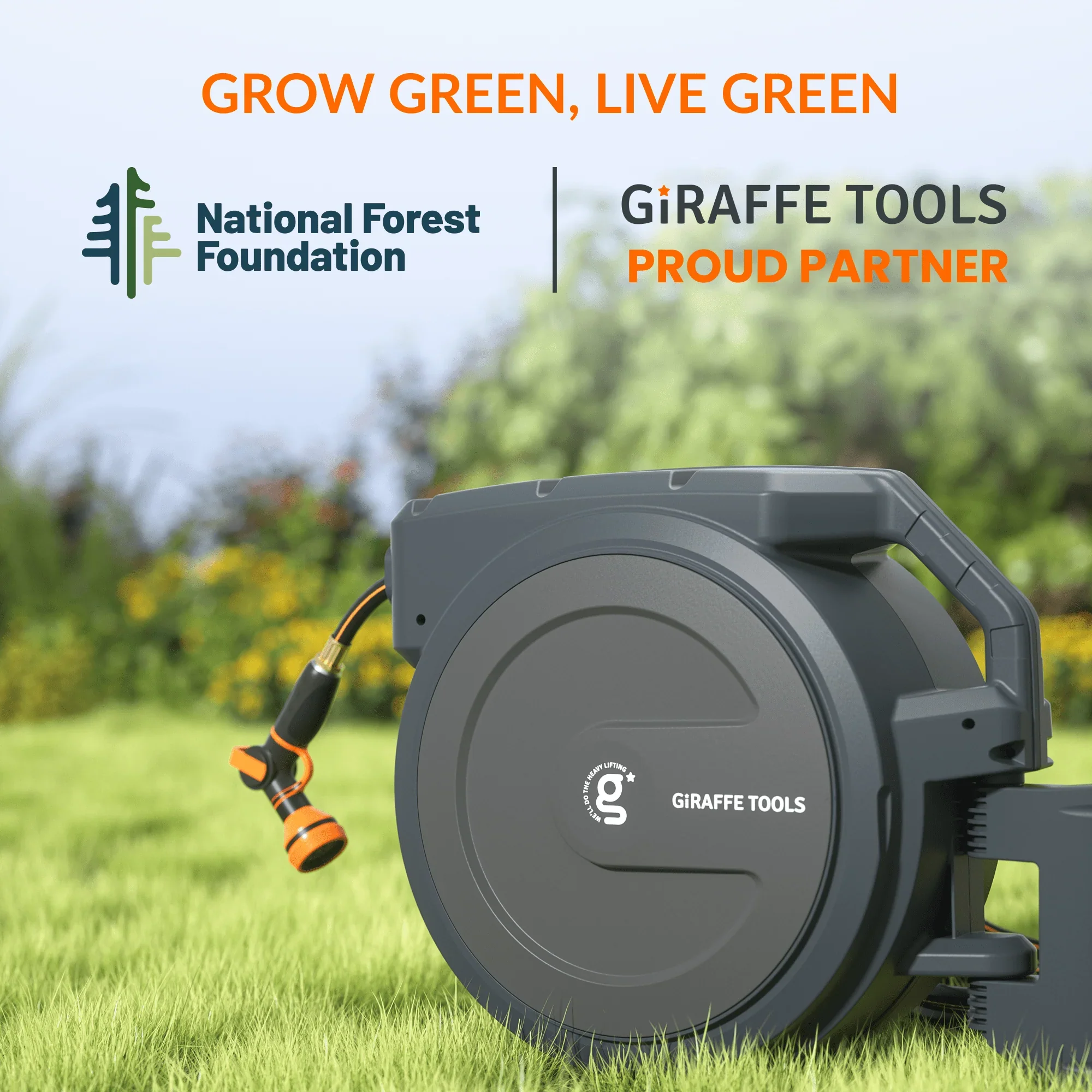Retractable Garden Hose Reel-1/2in-100ft - Image 8