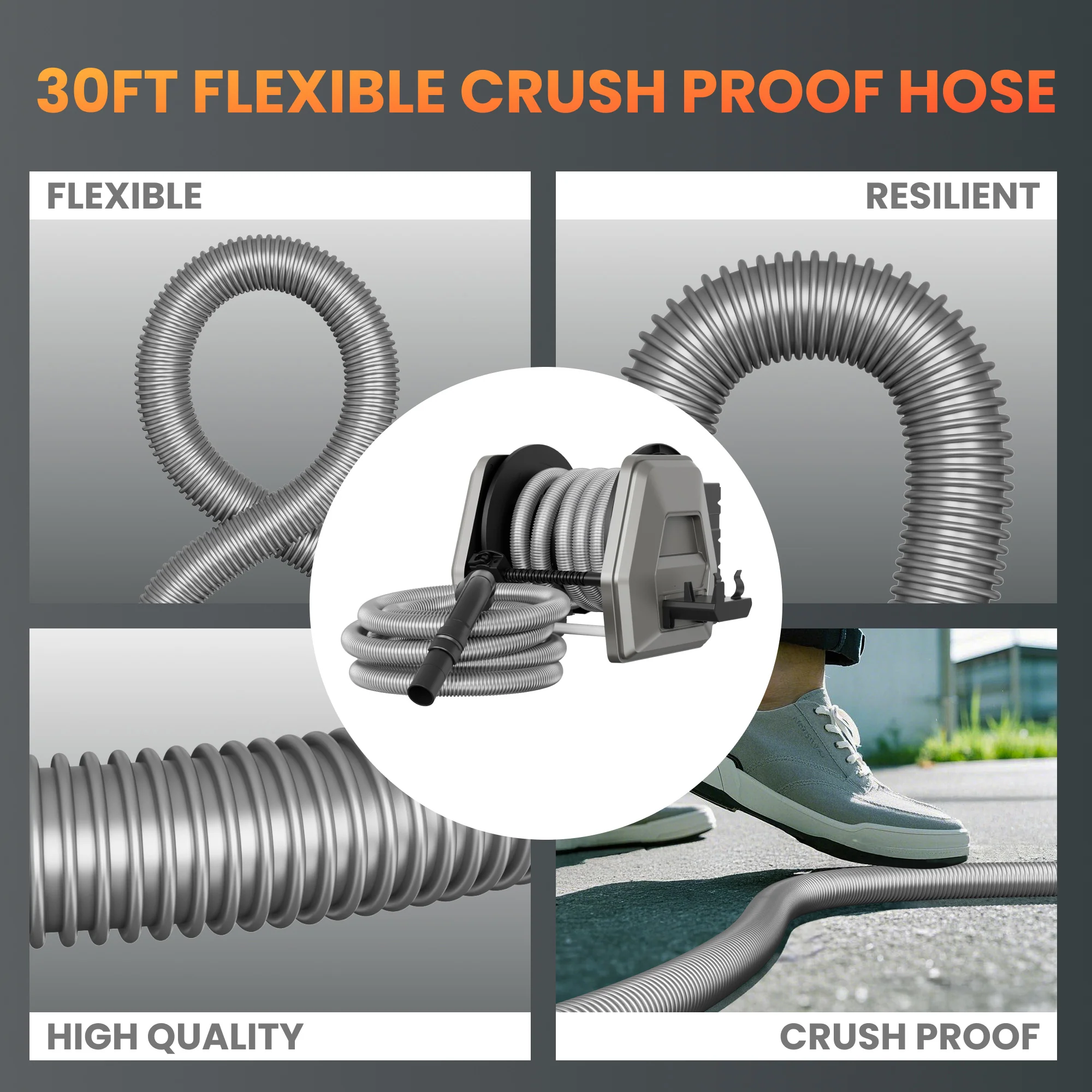 Retractable Vacuum Extension Hose Reel-1-1/4in-30ft - Image 5