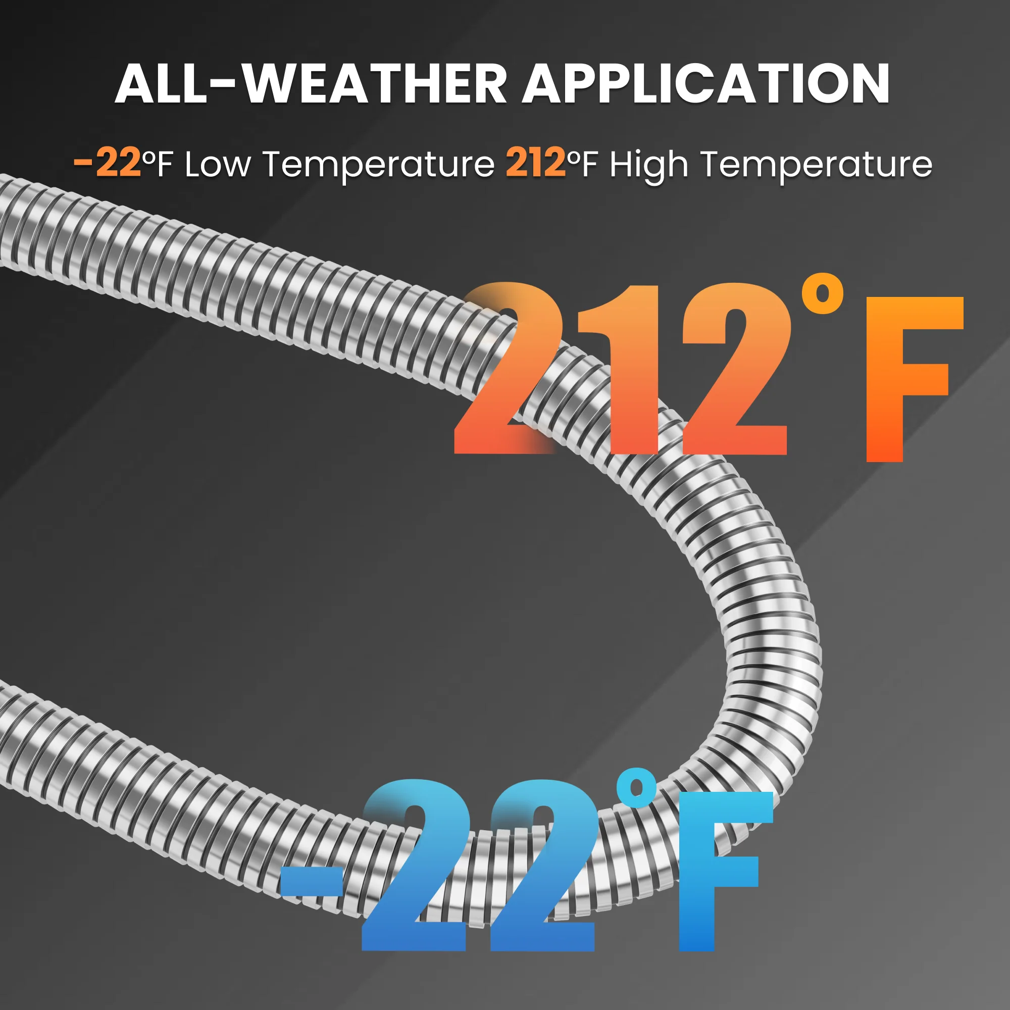 Stainless Steel Water Hose 25ft-100ft - Image 5