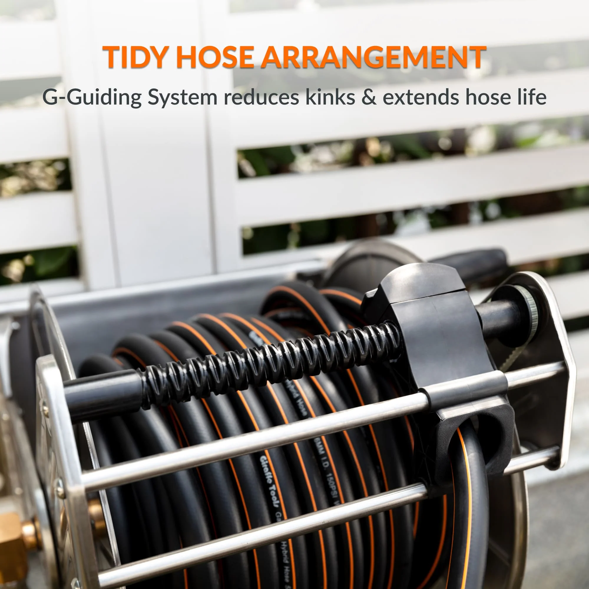 Wall Mounted Hose Reel-Stainless Steel-Heavy Duty - Image 6